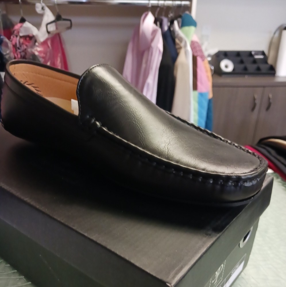 Black Leather Loafers